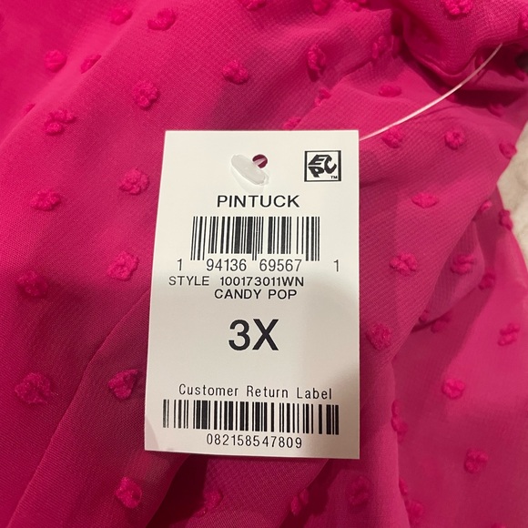 Style & Co. Women's Pink Textured Blouse - Picture 4 of 8